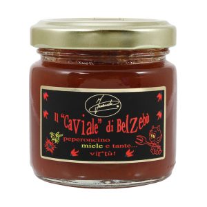 Caviale di Belzebù chilli pepper and honey sauce