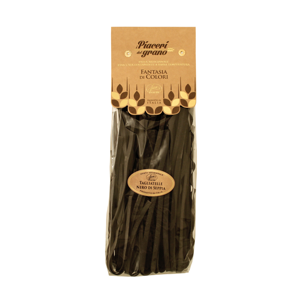 Tagliatelle with cuttlefish ink Transparent pack 250g